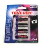 Tenergy CR123A Lithium Batteries (4-Pack) - 30406-2
