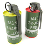 G&G M18 Smoke Grenade BB Can Set - Red/Yellow - 35575-2