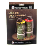 G&G M18 Smoke Grenade BB Can Set - Red/Yellow - 35575-5