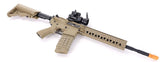 G&G Combat Machine CM16 R8-L AEG - Desert Tan (Scope and Gun) - 35642-6