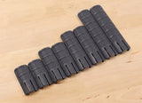 Lancer Tactical Rail Cover Set (8 pcs) Black - 36700-2