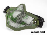 Warhead Stalker Mesh Half-Face Mask V1 - Woodland Camo - 56845-0008-2