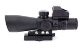 NcSTAR USS Mark III Tactical Mil-Dot 3-9X42/Scope Adaptor Mount/Red Dot Combo - 64458-3