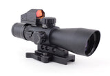 NcSTAR USS Mark III Tactical Mil-Dot 3-9X42/Scope Adaptor Mount/Red Dot Combo - 64458-4