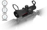 NcSTAR Mark III Series 3-9x42 Scope with Blue Illuminated Rangefinder Reticle and Laser* - 65054-3