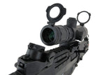 NcSTAR Mark III Series 3-9x42 Scope with Blue Illuminated Rangefinder Reticle and Laser* - 65054-8
