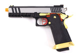 AW Custom Competitor Hi-Capa Green Gas Blowback Pistol - Two Tone Gold - DSC05398