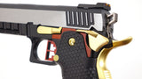 AW Custom Competitor Hi-Capa Green Gas Blowback Pistol - Two Tone Gold - DSC05400
