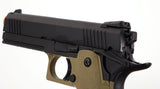 Jag Arms 4.3 Hi-Capa GM4 Green Gas Blowback Pistol - Tan Frame/Black Slide - DSC05669