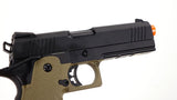 Jag Arms 4.3 Hi-Capa GM4 Green Gas Blowback Pistol - Tan Frame/Black Slide - DSC05670