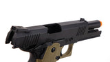 Jag Arms 4.3 Hi-Capa GM4 Green Gas Blowback Pistol - Tan Frame/Black Slide - DSC05673